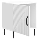 vidaXL Cabinet de chevet Blanc brillant 43 x 34 5 x 50 cm