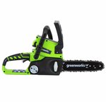 Greenworks Tronçonneuse sans batterie 24 V G24CS25 25 cm 2000007