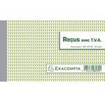 Manifold Reçus avec TVA 50 feuillets Dupli autocopiant 10.5 x 18 cm EXACOMPTA