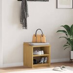 vidaXL Banc de couloir SANDNES 45x40x50 cm bois de pin massif