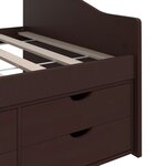vidaXL Lit de repos 3 places sans matelas Bois de pin massif 90x200 cm