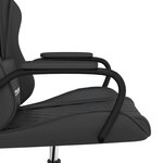 vidaXL Chaise de jeu de massage noir similicuir