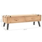 vidaXL Meuble TV 110x33x35 cm Bois de sapin massif