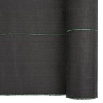 vidaXL Membrane anti-mauvaises herbes noir 1 5x10 m PP