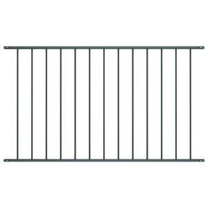 vidaXL Panneau de clôture Acier enduit de poudre 1 7x1 m Anthracite