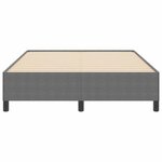 vidaXL Lit à ressorts Gris clair 140 x 190 cm Velours