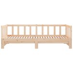 vidaXL Lit de jour et lit gigogne sans matelas 90x190 cm bois massif