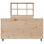 vidaXL Lit bibliothèque sans matelas 90x200 cm bois massif