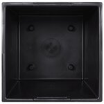 vidaXL Jardinière et intérieur amovible marron 21 /32 L rotin PP