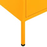 vidaXL Armoire de rangement Jaune moutarde 80x35x101 5 cm Acier