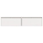 vidaXL Armoires murales 2 Pièces Blanc 80x30x35 cm Bois de pin massif