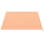 vidaXL Tissu de remplacement pour auvent Jaune et orange 3 5x2 5 m
