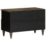 vidaXL Meuble TV gris clair 70x33 5x46 cm bois massif de manguier