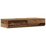 vidaXL Tiroirs de lit avec tiroir Bois ancien 80 x 36.5 x 16.5 cm