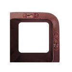 Etagere mur cubes Bouteilles de vin brun fonce