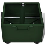 vidaXL Pot de plantes et support de parasol d'extérieur 2-en-1 Vert