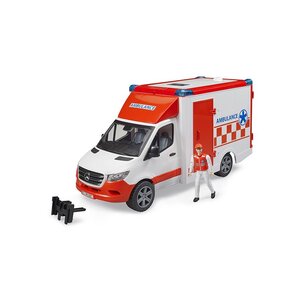 Bruder 02676 - Véhicule Ambulance Mercedes Benz Sprinter avec conducteur et module son et lumière