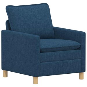 vidaXL Canapé Bleu 76 x 81 x 87 5 cm Tissu