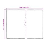 vidaXL Couverture pour plantes Transparent 4 x 10 m PE