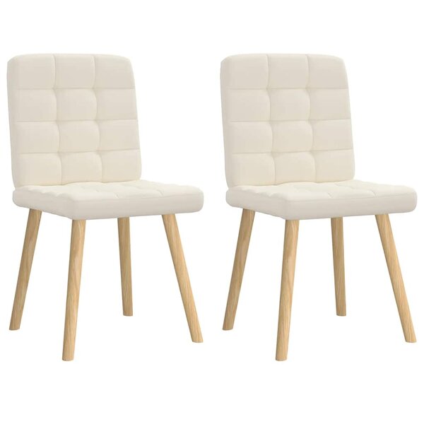 vidaXL Chaises à manger lot de 2 Lin