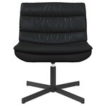 vidaXL Chaise pivotante Noir 63 x 75 x 76 cm PU brillant