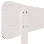 vidaXL Tête de lit blanc 150 cm bois massif de pin