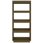 vidaXL Bibliothèque/Séparateur de pièce Marron miel 60x35x135 cm Pin