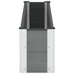 vidaXL Jardinière surélevée Gris 200 x 30 x 36 cm