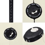 vidaXL Mannequin de robe ajustable pour femme Crème L Taille 44-50