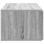 vidaXL Meuble TV mural 59 5 x 41 x 30 cm Sonoma gris Bois d'ingénierie