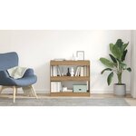 vidaXL Bibliothèque/Séparateur de pièce chêne artisanal 80x30x72 cm