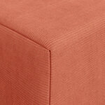 vidaXL Canapé-lit pliable Rouge orange 200 x 70 x 15 cm
