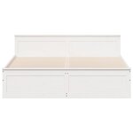 vidaXL Cadre de lit sans matelas avec tête de lit 200x200 cm bois pin