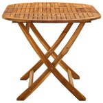 vidaXL Table de jardin pliable 160x85x75 cm Bois d'acacia massif