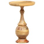 vidaXL Table d'appoint ronde 43x43x66 cm Bois de manguier massif