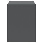 vidaXL Tables de chevet 2 Pièces Gris foncé 35x30x40cm Bois de pin massif