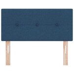 vidaXL Tête de lit LED bleue de 90 cm avec capitons en tissu