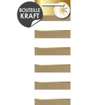 Sac cadeau bouteille rayures or gris et blanc - draeger paris