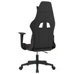 vidaXL Chaise de jeu Noir et orange Tissu