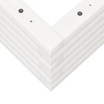 vidaXL Jardinière blanc 110x60x23 cm bois de pin massif