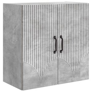 vidaXL Armoire Murale 59 x 31 x 60 cm Bois d'ingénierie Gris béton