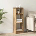 vidaXL Meuble d'appoint Chêne artisanal 40 x 40 x 100 cm