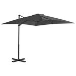 vidaXL Parasol avec base portable Anthracite