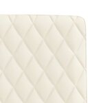 vidaXL Chaises à manger lot de 4 Crème Velours