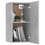 vidaXL Meuble TV Gris béton 30 5x30x60 cm Bois d’ingénierie