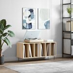 vidaXL Armoire à disques chêne sonoma 100x38x48 cm bois d'ingénierie