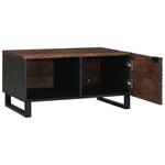 vidaXL Table Basse 80x50x40 cm Bois Massif de Manguier et Bois d'Ingénierie