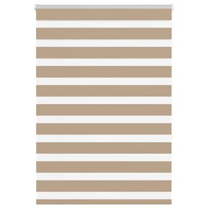 vidaXL Store zèbre marron sable largeur du tissu 105 9 cm polyester