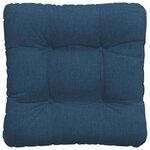 vidaXL Coussins de siège 4 Pièces Bleu 45 x 45 x 12 cm tissu
