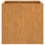 vidaXL Jardinières 2 Pièces 42x40x39 cm acier corten